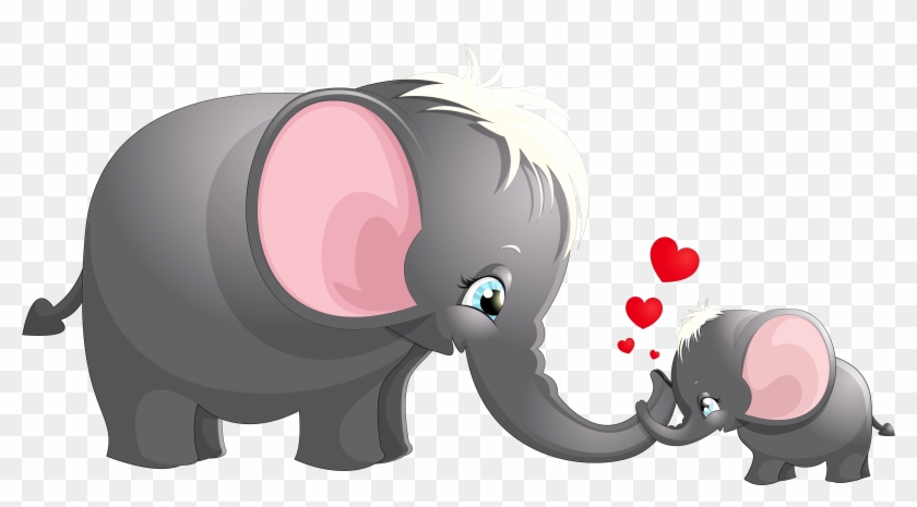 Download Mom And Baby Elephant Clipart Hd Png Download 5088x2736 312772 Pngfind