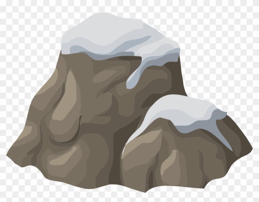 Rock Computer Icons Drawing Boulder Snow Rock 2d Png Transparent Png 1026x750 Pngfind