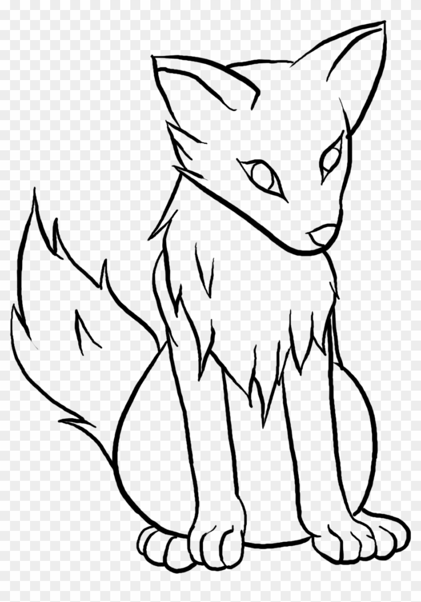 anime wolf drawing