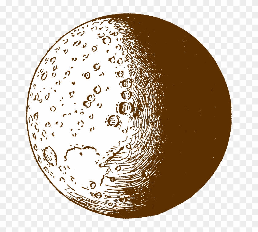 Gibbous Moon Clipart Image