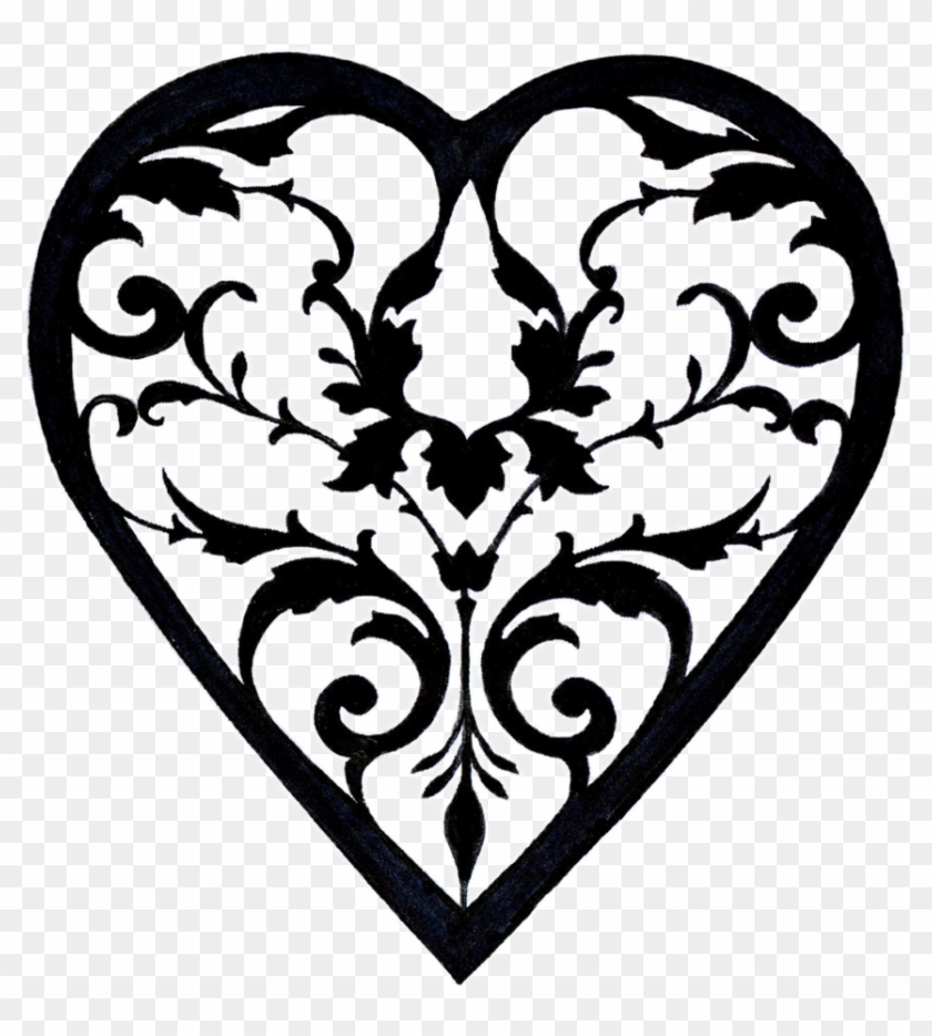 Filigree Heart Png, Transparent Png - 700x745(#327529) - PngFind