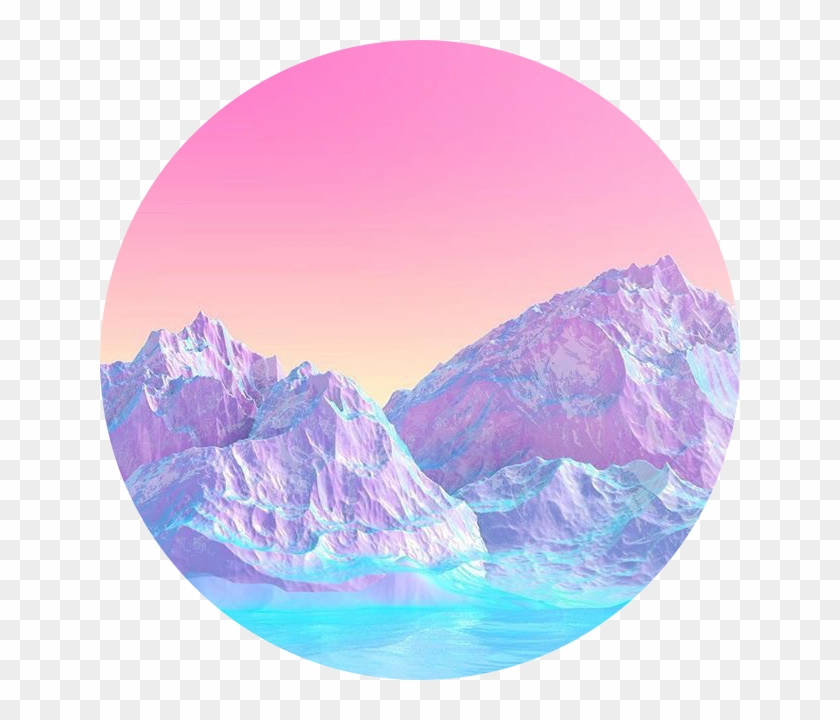 Pink Circle Icon Blue Purple Freetoedit Aesthetic Mountains Png Transparent Png 640x640 3223931 Pngfind - symbol aesthetic roblox logo pink