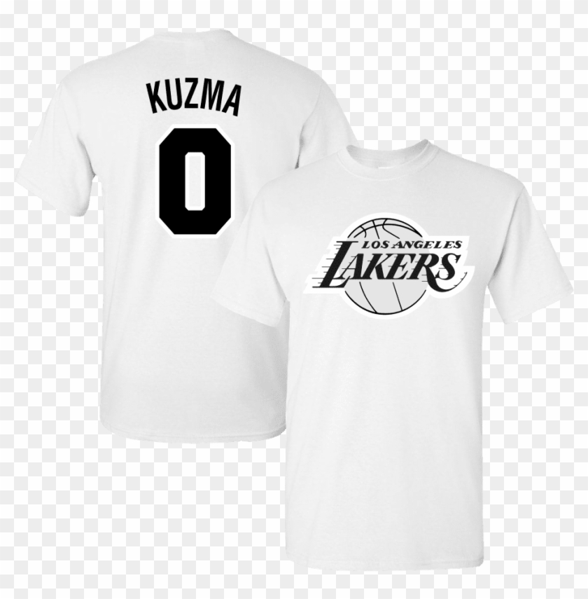 Men's La Lakers Kyle Kuzma Black And White Jersey T-shirt - Jaguar, HD ...