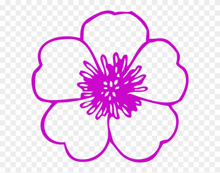 Pink Flower Svg Clip Arts 600 X 582 Px - Violet Clip Art, HD Png ...