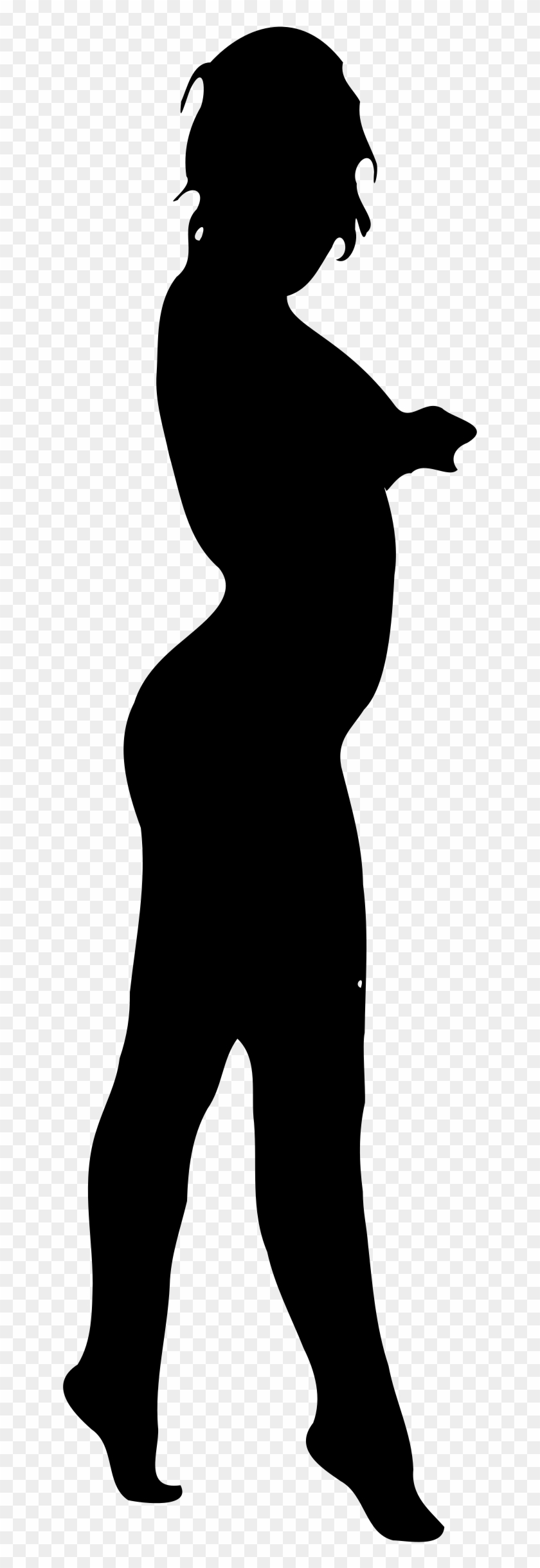 Black Woman Silhouette Clip Art - Silhouette, HD Png Download ...