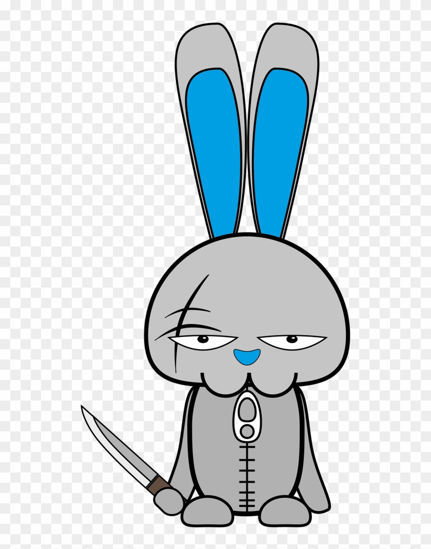 cute evil bunny