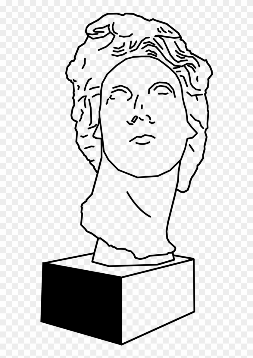 David By Hoffzi - Vaporwave Black And White, Hd Png Download - 696x1147 