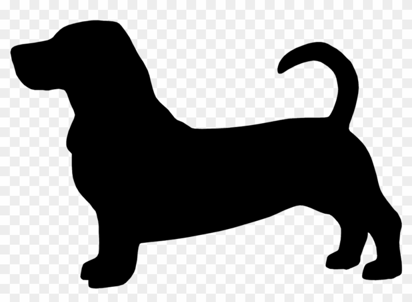 Download 7al Basset Hound Silhouette Imprinted On A Peerless ...