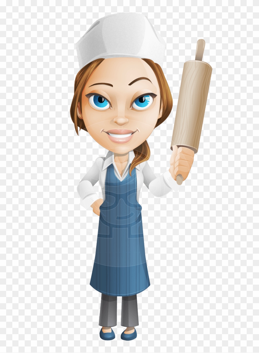 Vector Chef Woman Character - Chef, HD Png Download - 539x1061(#3282867 ...