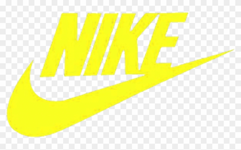 yellow nike logo