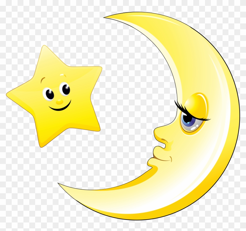 Transparent Cute Moon And Star Clipart Picture Moon And Star Clipart Hd Png Download 5315x4744 Pngfind