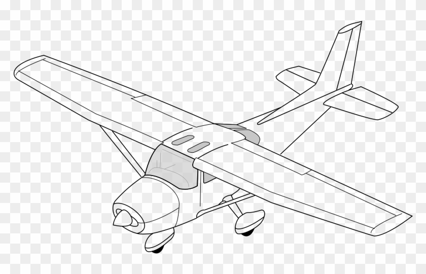 Cessna - Isometric Drawing Of Aircraft, HD Png Download - 800x600 ...