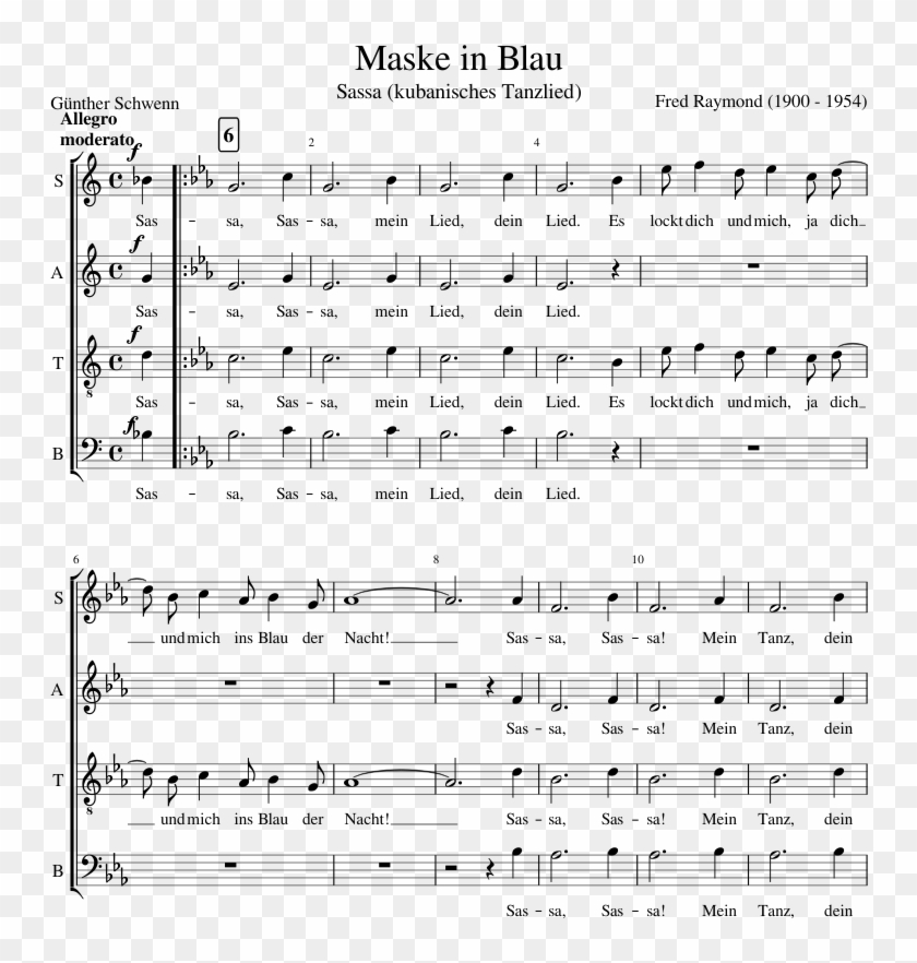 Maske In Blau Sheet Music Composed By Fred Raymond Si Les Bateaux Gilles Vigneault Hd Png Download 827x1169 3337012 Pngfind