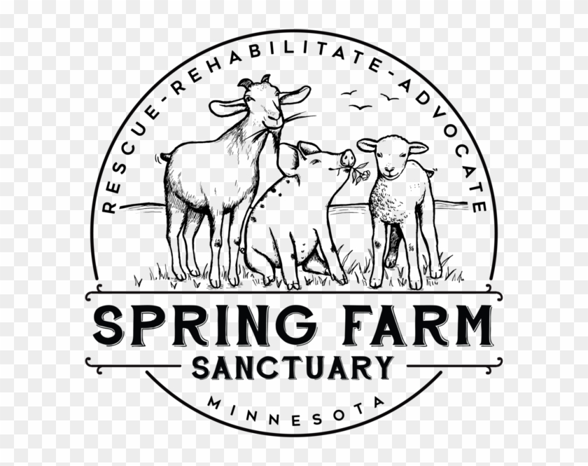 Drawing Farmer Spring - Spring Farm Sanctuary, HD Png Download ...