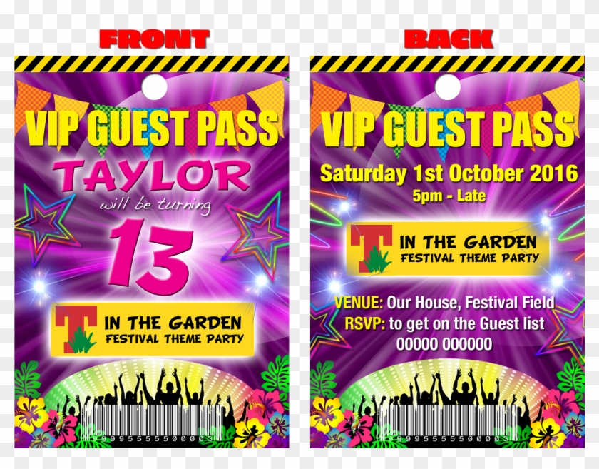 Festival Theme Party Pink Vip Guest Party Lanyard Flyer Hd Png Download 2362x1713 3357209 Pngfind - roblox ultra music festival 2016