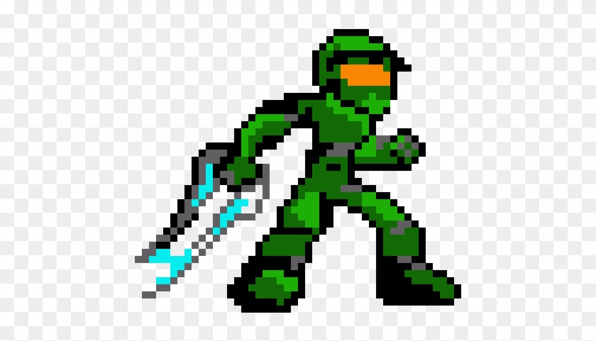 Master Chief - Master Chief 8 Bit, HD Png Download - 800x500(#342786 ...