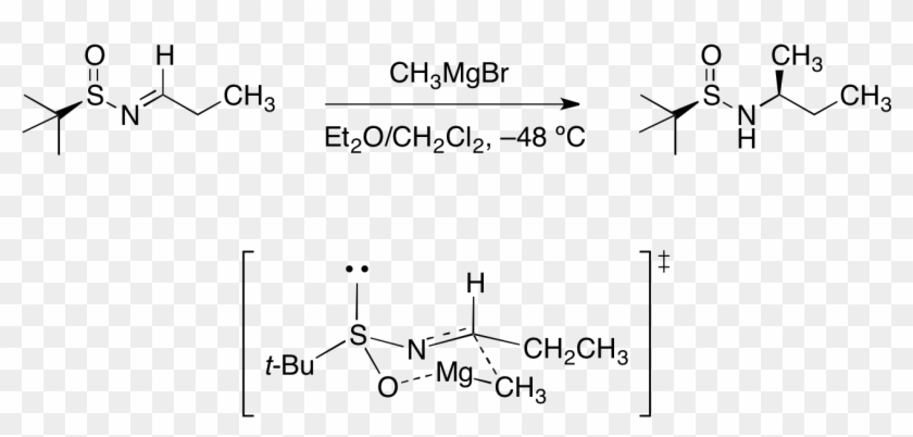 Sulfinyl Aldimine Grignard Addition Grignard Reactions And An Imine Hd Png Download