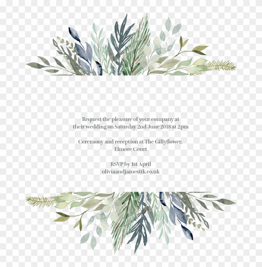 wedding invitations with transparent background
