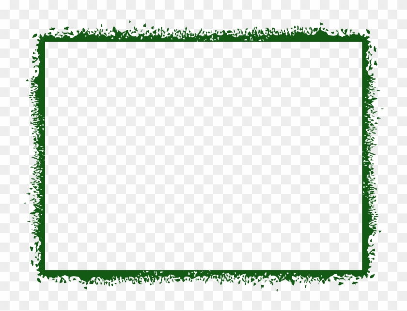 Green Full Sheet Grunge Border - Clip Art, HD Png Download - 792x612