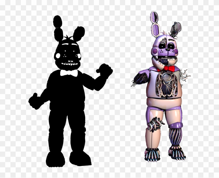 Funtime Shadow And Old Bonnie By Fnaf Fan201 Bendy - 