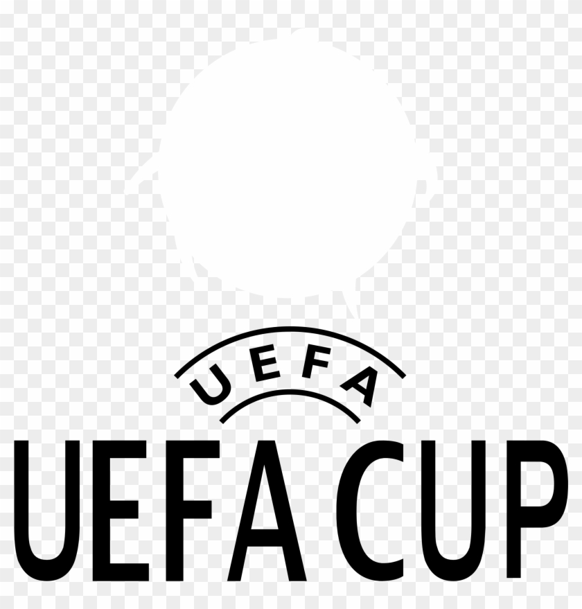 Uefa Cup Logo Black And White - Uefa Champions League, HD Png Download ...