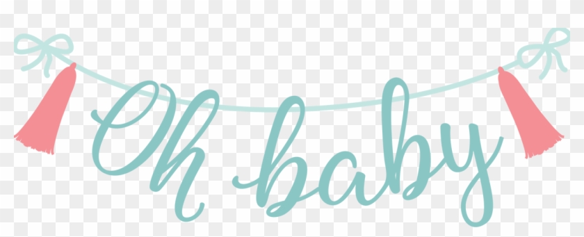 Download Oh Baby Banner Svg Cut File - Calligraphy, HD Png Download ...