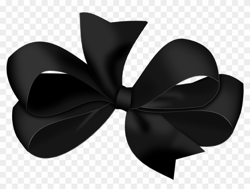 ribbon bow clipart black and white