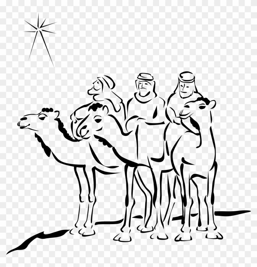 2011 11 28 - 3 Wise Men Drawing, HD Png Download - 3300x3271(#3505308