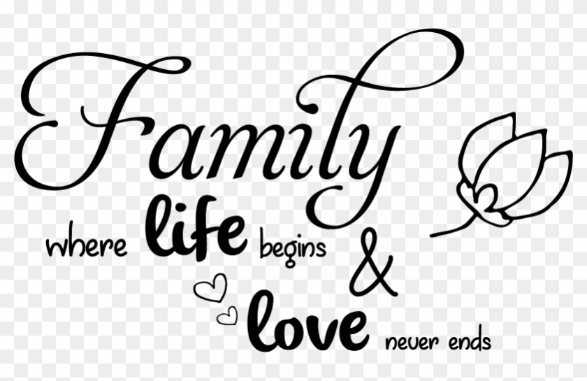 family love wall sticker calligraphy hd png download 801x465 3529159 pngfind family love wall sticker calligraphy