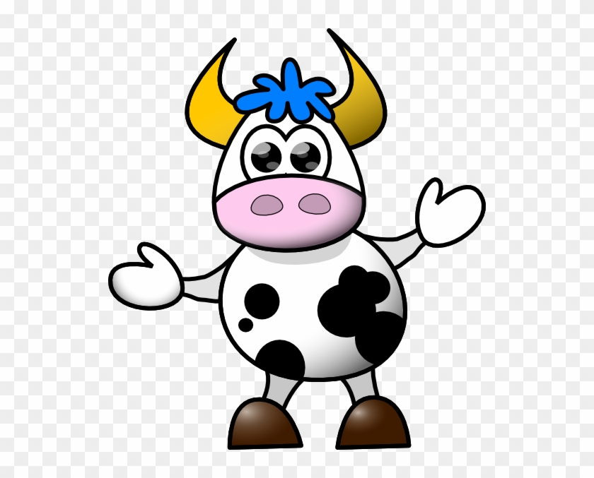 Baby Cow Svg Clip Arts 534 X 597 Px - Cartoon Cow Png ...