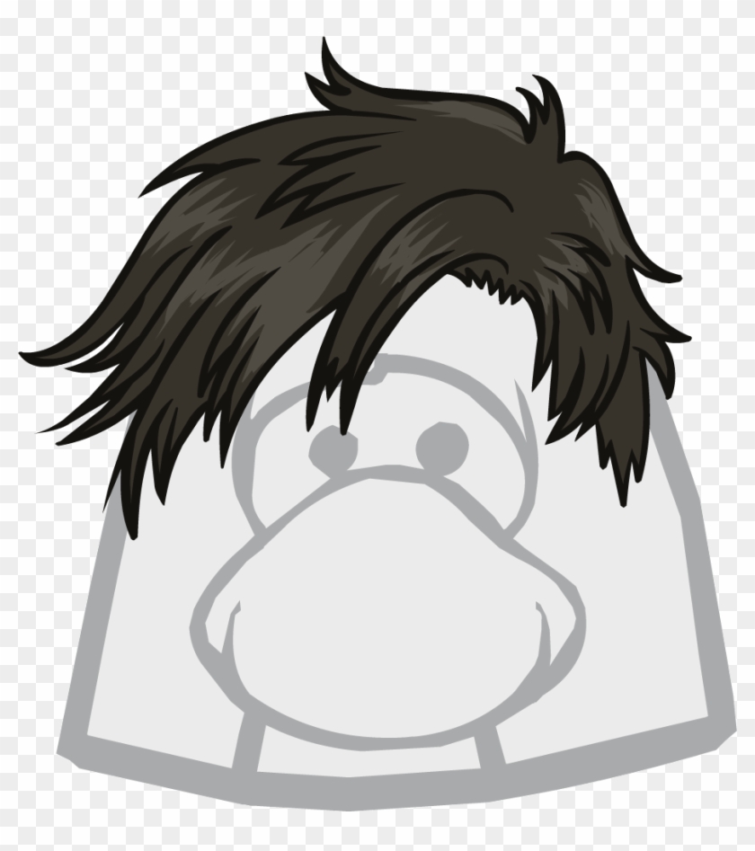 Red Hair Clipart Club Penguin - Club Penguin Hair - Png Download,  transparent png image