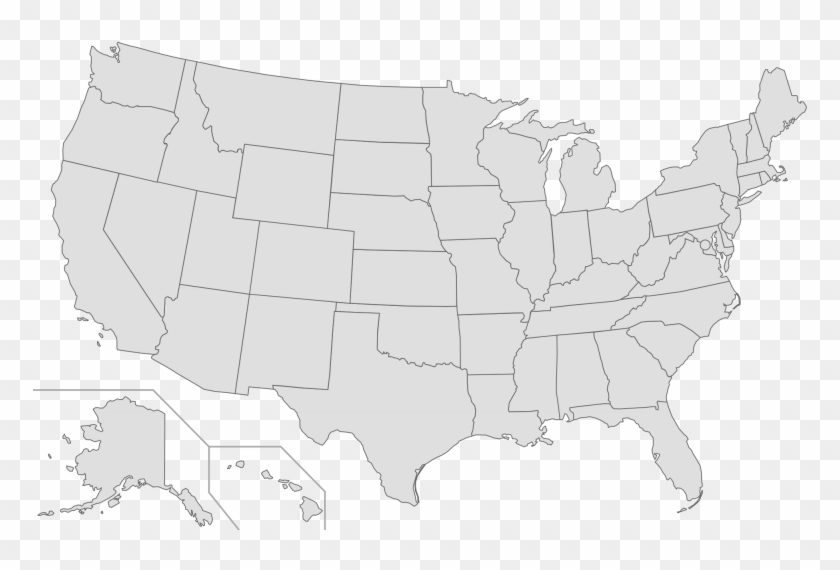 North America Usa Blank Map Black Hd Png Download 800x494 3567056