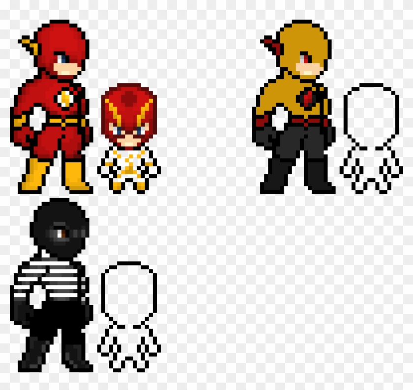The Flash Character Sprites Pixel Art Do Flash Hd Png Download 990x890 3568874 Pngfind - roblox character pixel art