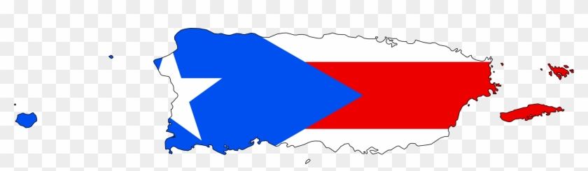 Flag Map Of Puerto Rico Puerto Rican Flag Map Png Transparent Png 1280x313 Pngfind