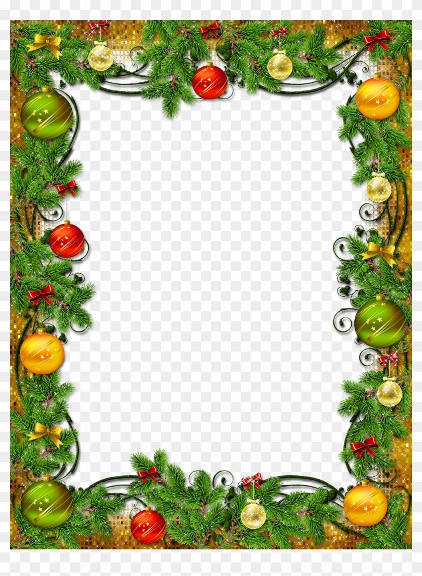 Christmas Decoration Png - Christmas Photo Frame Png, Transparent Png ...