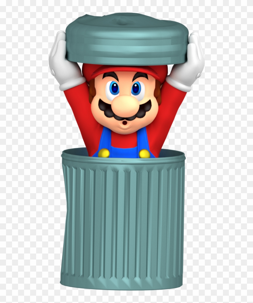 Super Mario Advance Trash Can Recreation Render By Mario Trash Can