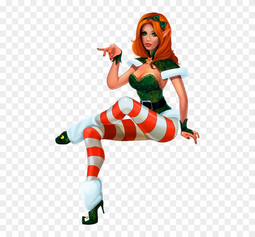 Sexy Xmas Elf Draw, HD Png Download - 475x700(#3602892) - PngFind