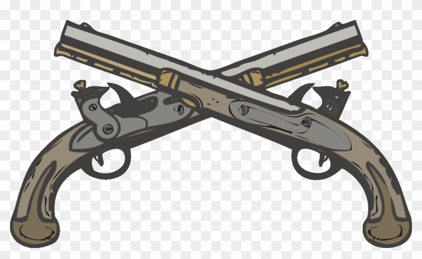 crossed revolvers png