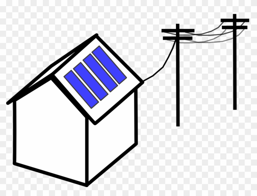 Electricity Clipart Household House Power Lines Cartoon Hd Png Download 960x685 Pngfind