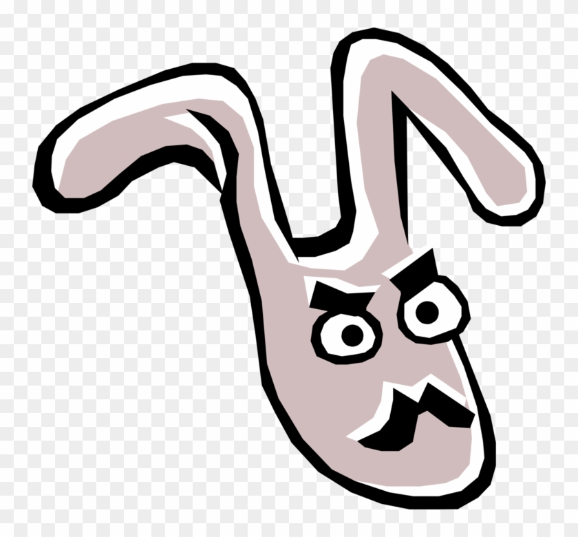 Download Vector Illustration Of Rabbit Head Symbol, HD Png Download ...