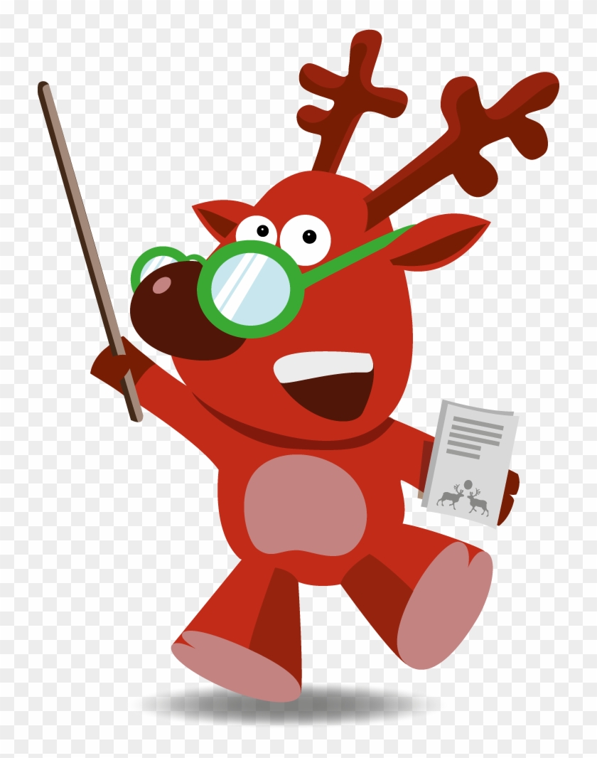 Download Teacher Reindeer Mascot - Reindeer Teacher, HD Png ...