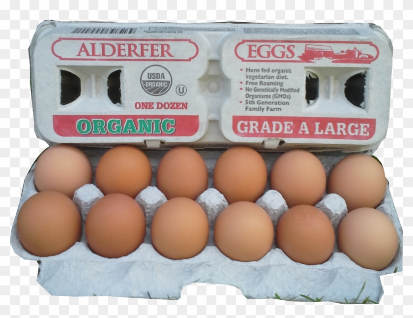Alderfer Organic Eggs Are Both White And Brown, Paper - Organic
