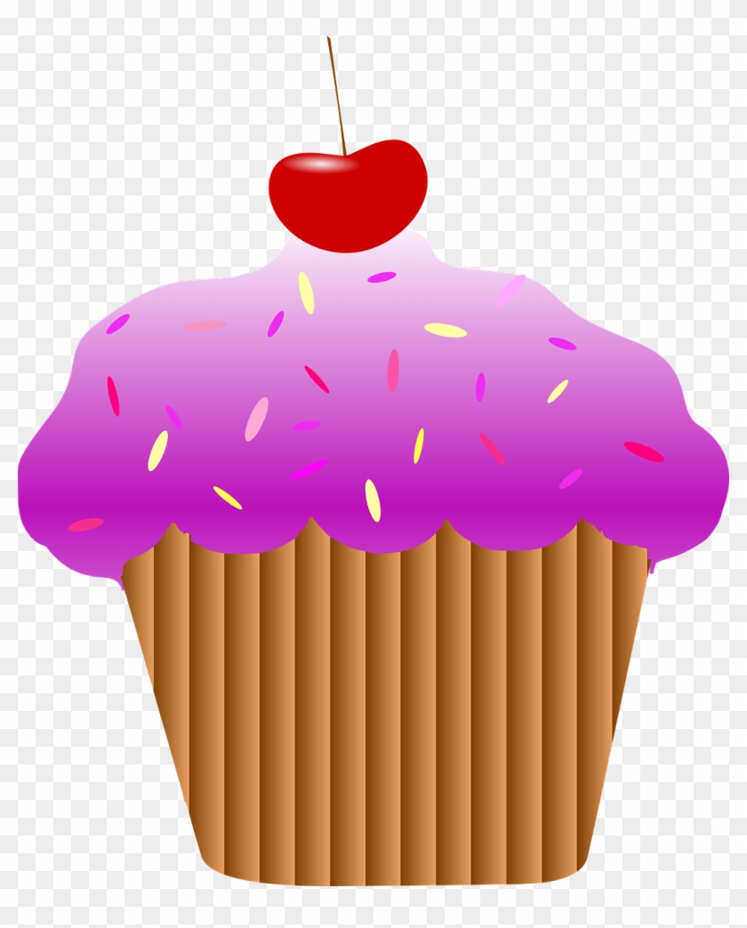 icing with cherry on top clipart