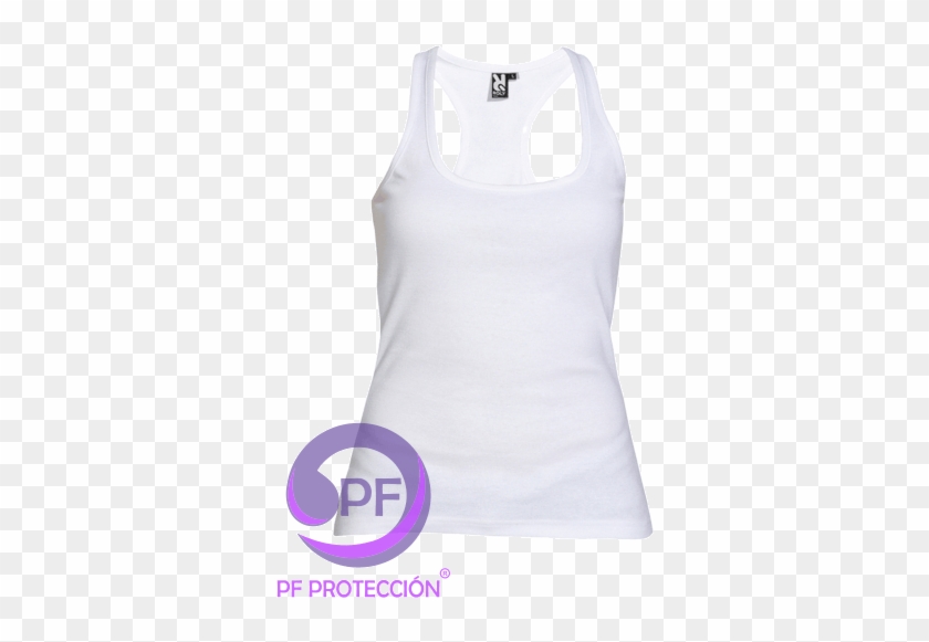 camiseta nadadora blanca