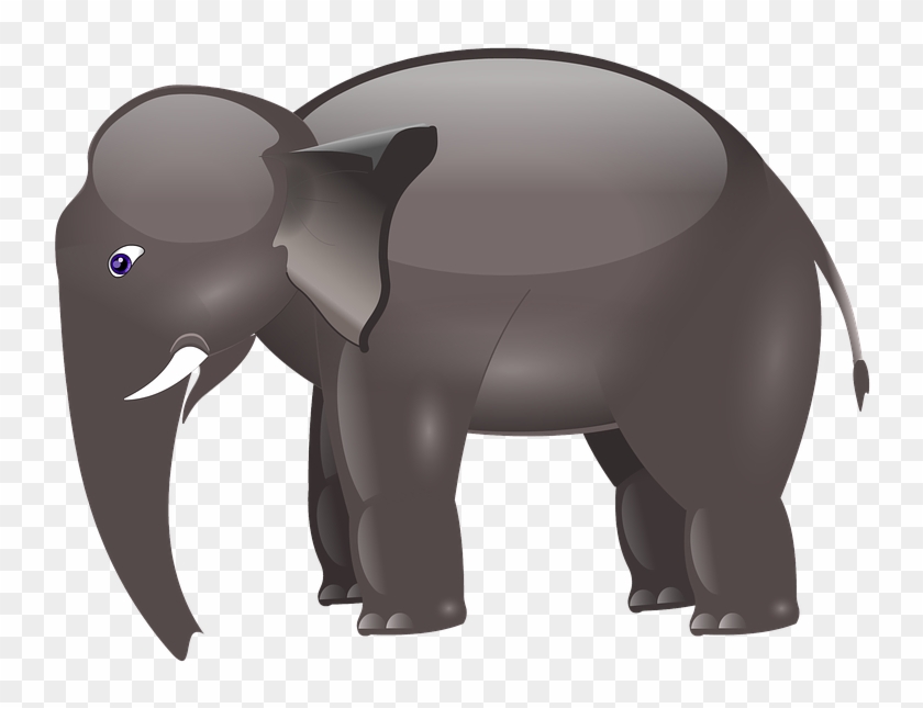 Cartoon Elephants Pictures - Gambar Kartun Gajah, HD Png Download
