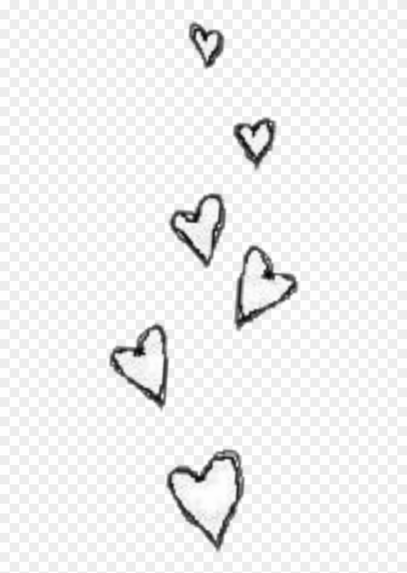 Heart Hearts Tumblr Sticker Blackandwhite Transparent - Heart Tumblr ...