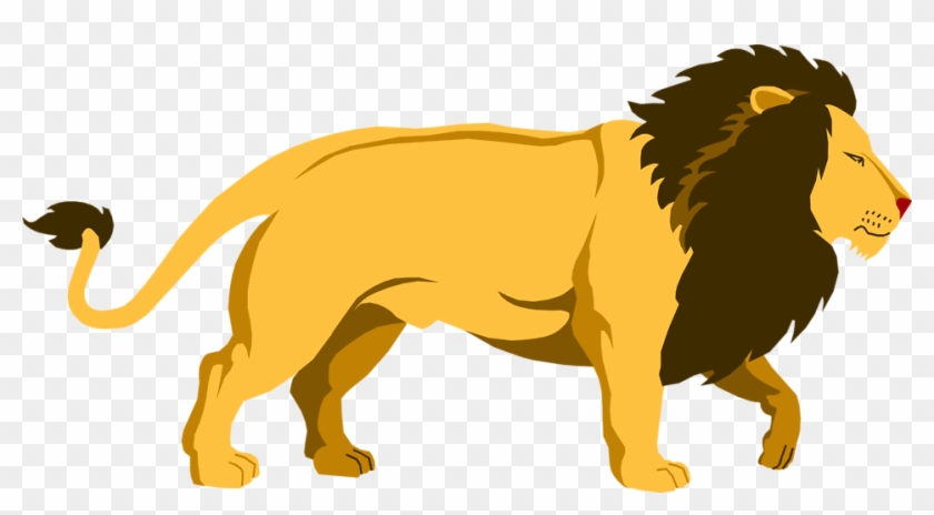 Free Stock Photo Illustration Of A Lion - Lion Clipart Transparent