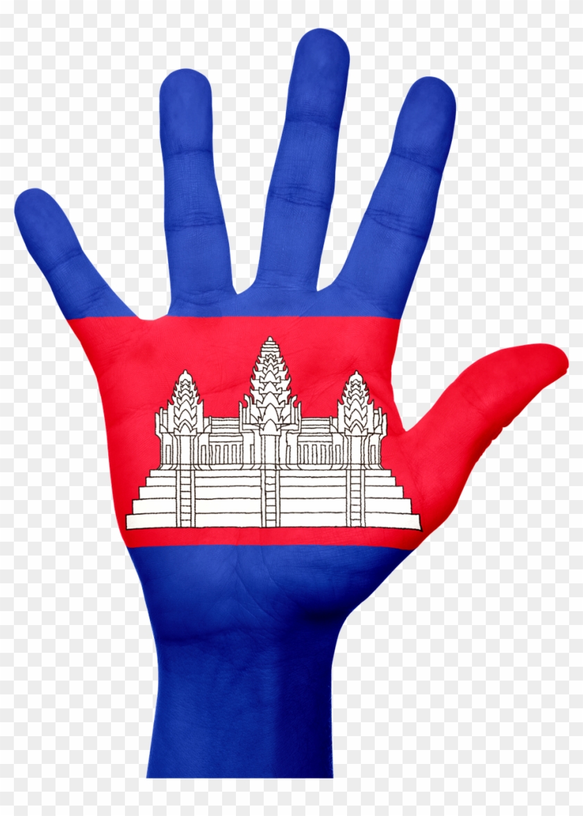 Cambodia Flag Hand National Png Image - Cambodia Flag Hand, Transparent ...