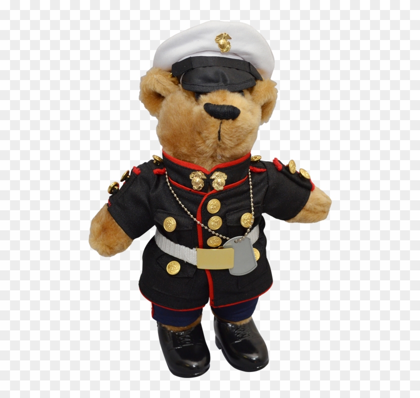 teddy bear in marine uniform