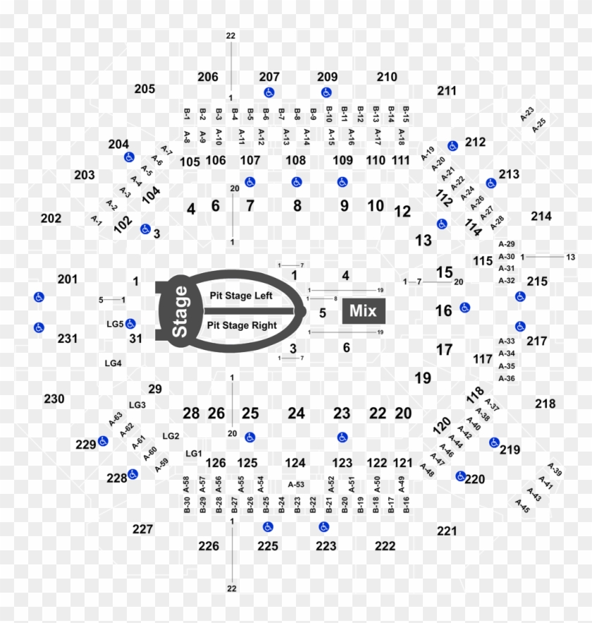 Barclays Center Concert Seating Chart With Seat Numbers | Elcho Table